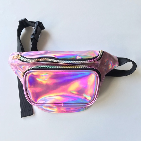 Handbags - Rave & Festival Iridescent Metallic Fanny Pack